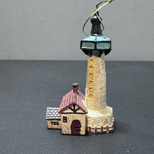 4" ‎ Lighthouse Figurine Christmas Ornament